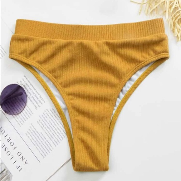 SHEIN Other - NWT HIGH WAISTED YELLOW BIKINI BOTTOM